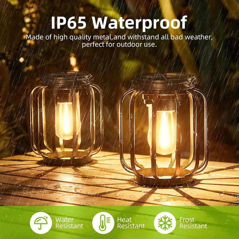 Outdoor Lighting Vintage - Solar Wrought Iron Lights Vintage Pendant