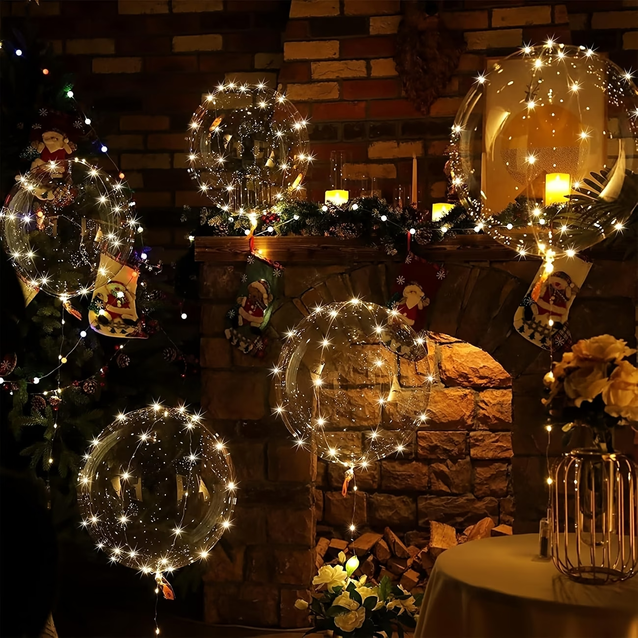 Lighting Wedding Outdoor - 20pcs Set Bobo Balloons with LED