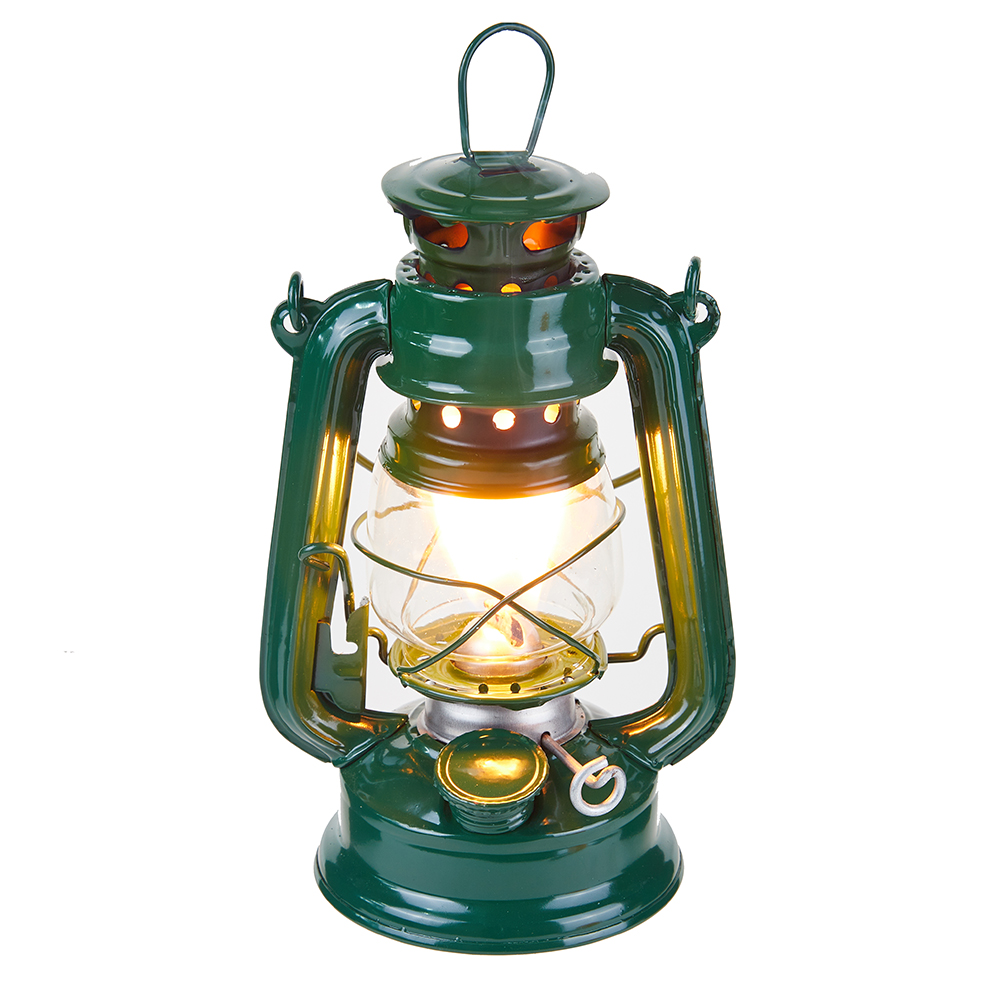 Outdoor Lighting Mediterranean Style - 19cm Retro Kerosene Lamp Portable Handheld