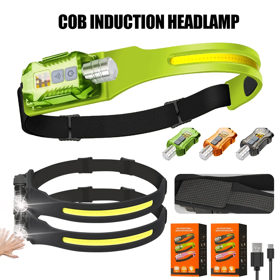Outdoor Lighting Lanterns - Powerful LED Headlamp Portable Rechargeable Head