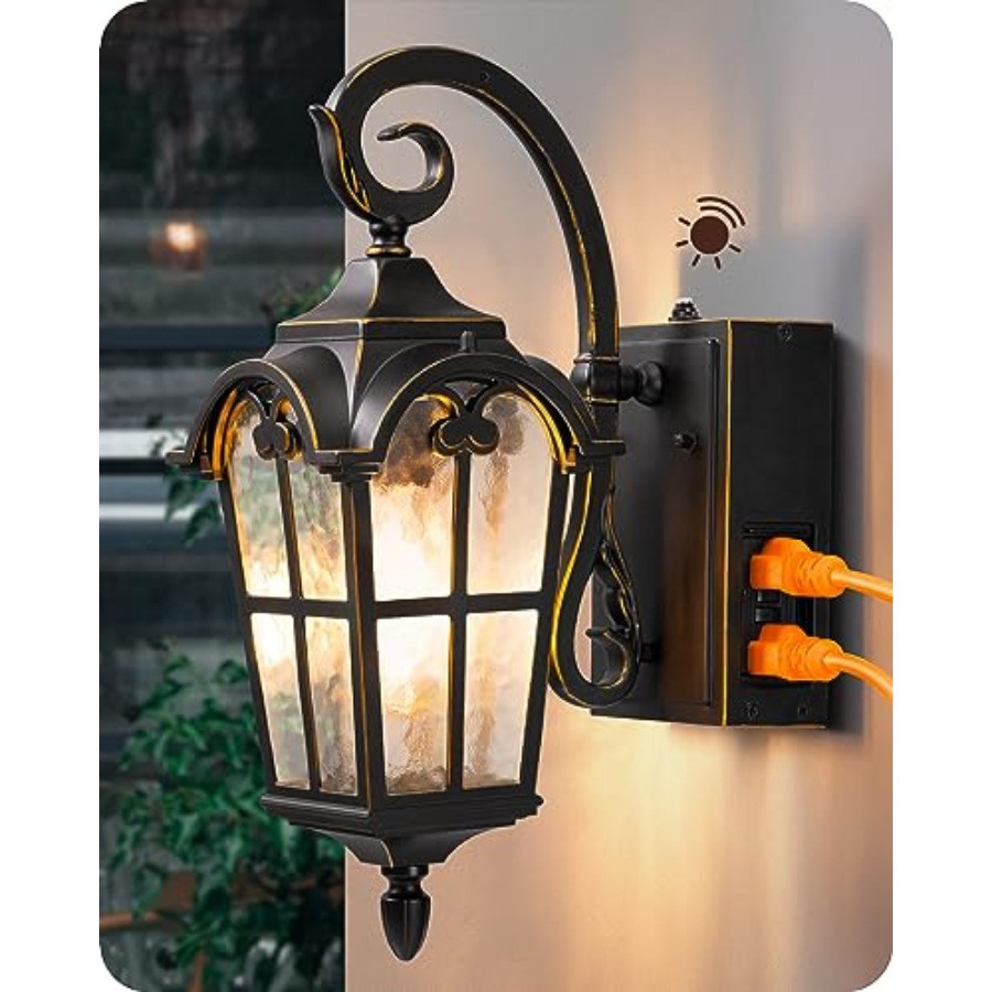 Outdoor Lighting No Outlet - Dusk to Dawn Outdoor Wall Lights