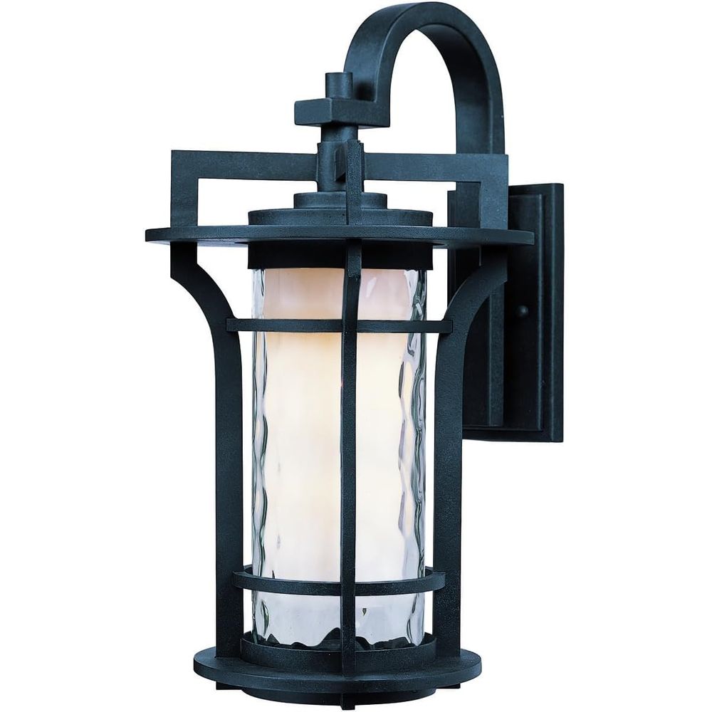 Outdoor Lighting Mediterranean Style - Outdoor Wall Light - 1-Light, Black