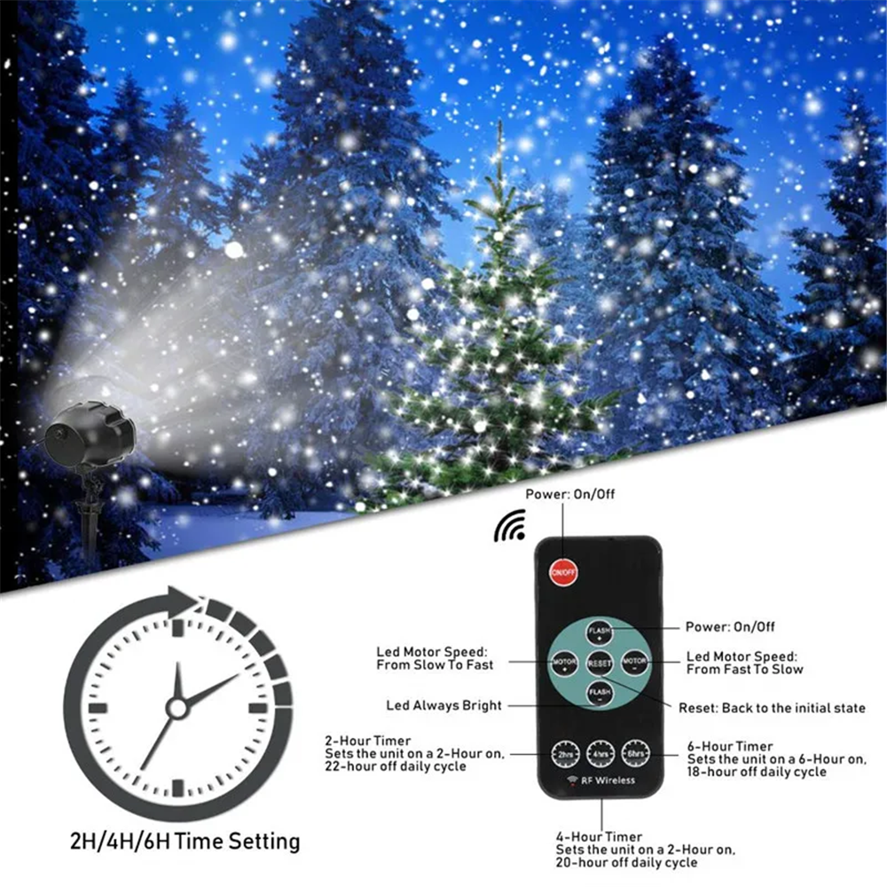 DACHAN Snowfall LED Light Proj - Lighting Wedding Outdoor avaliação e preço