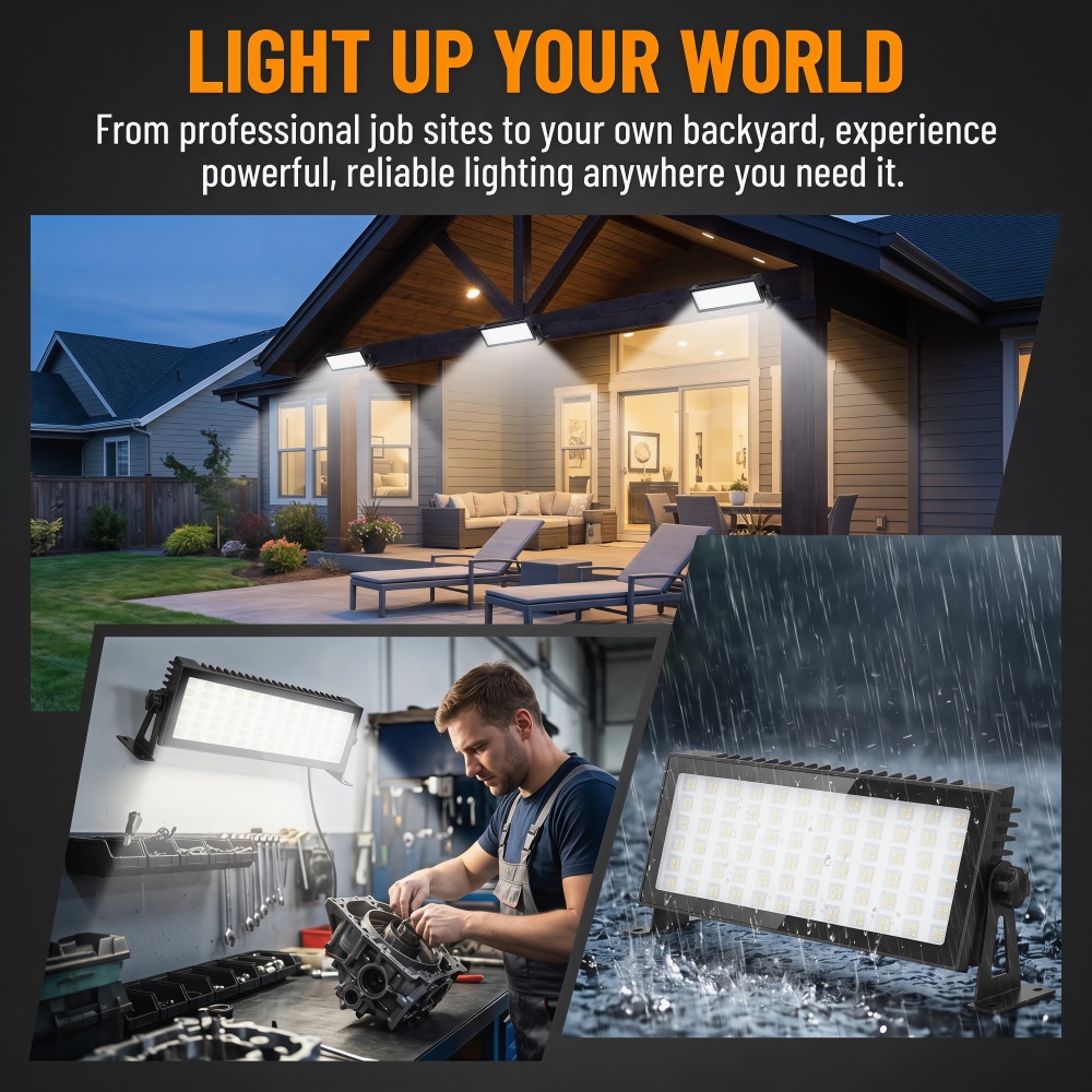 LED Shop Lights, 144W 12000LM  - Outdoor Lighting No Outlet avaliação e preço