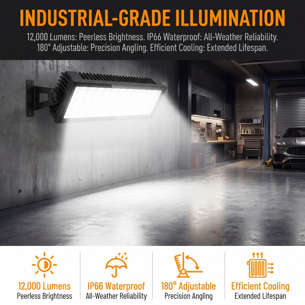 LED Shop Lights, 144W 12000LM  - Outdoor Lighting No Outlet avaliação e preço