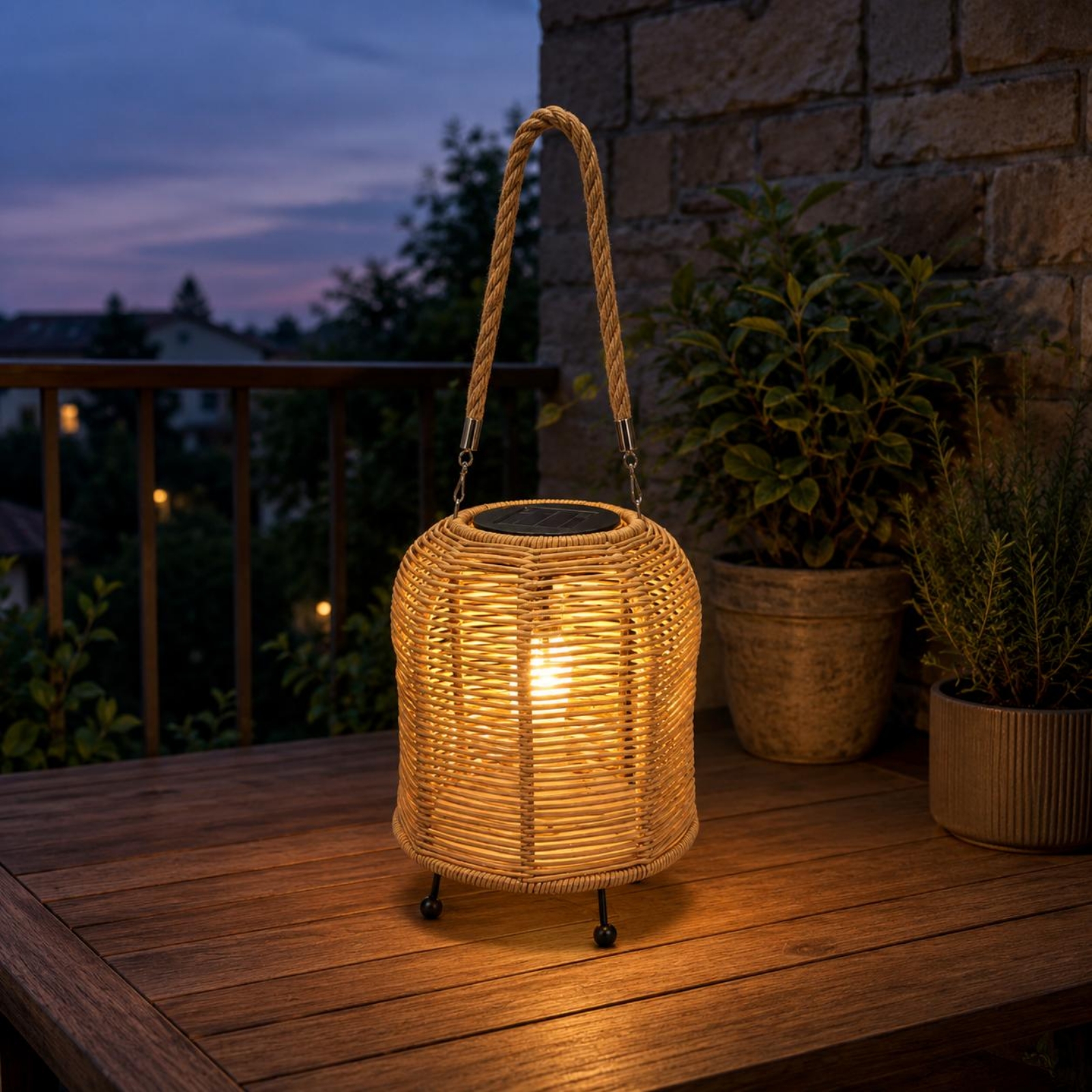 Handwoven Solar Lantern Braide - Outdoor Lighting Decoration avaliação e preço