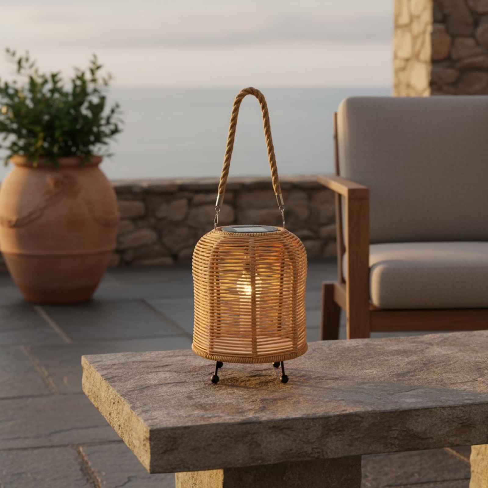 Handwoven Solar Lantern Braide - Outdoor Lighting Decoration avaliação e preço