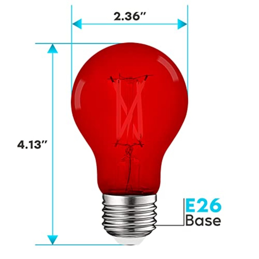 A19 Edison LED Light Bulbs, 4. - Outdoor Lighting Decoration avaliação e preço