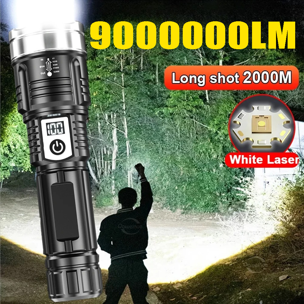 High Power 200000LM LED Flashl - Outdoor Lighting Types avaliação e preço