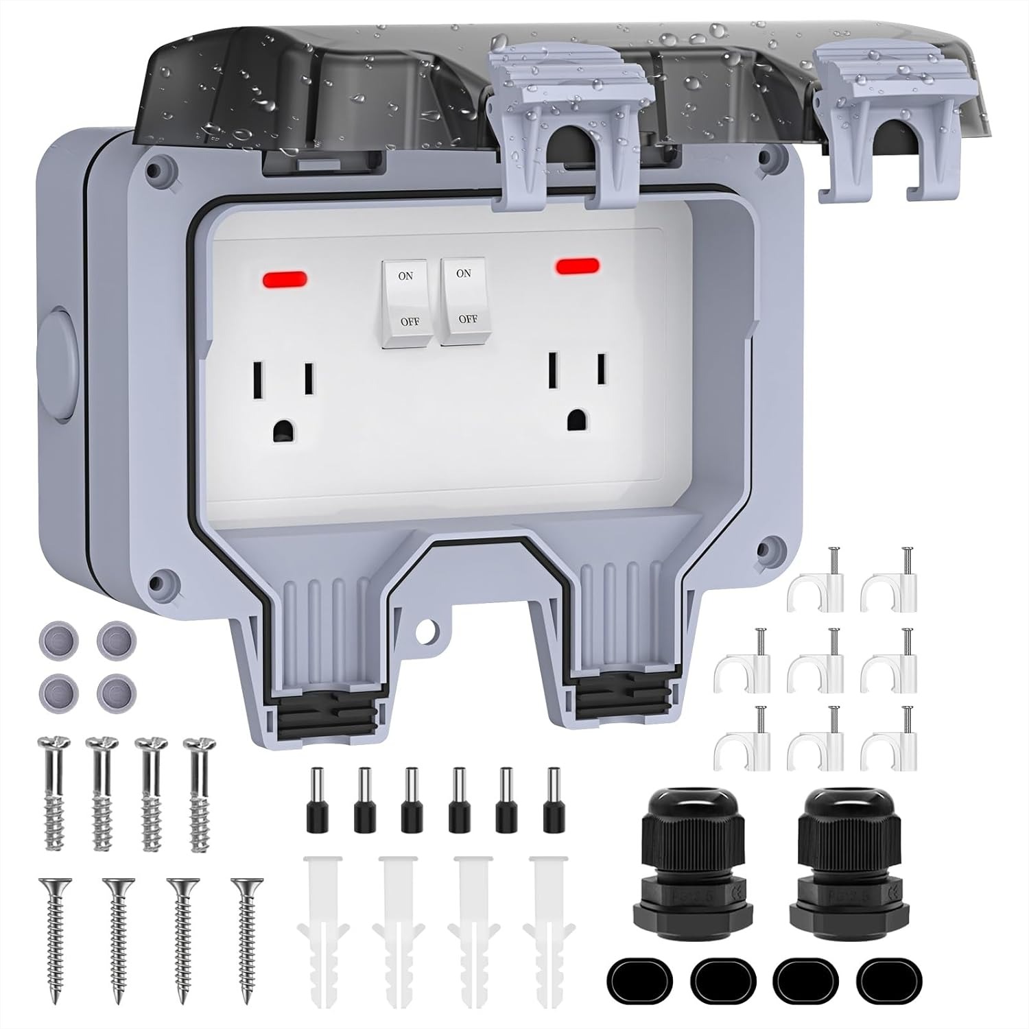IP66 Waterproof Outdoor Outlet - Outdoor Lighting No Outlet avaliação e preço