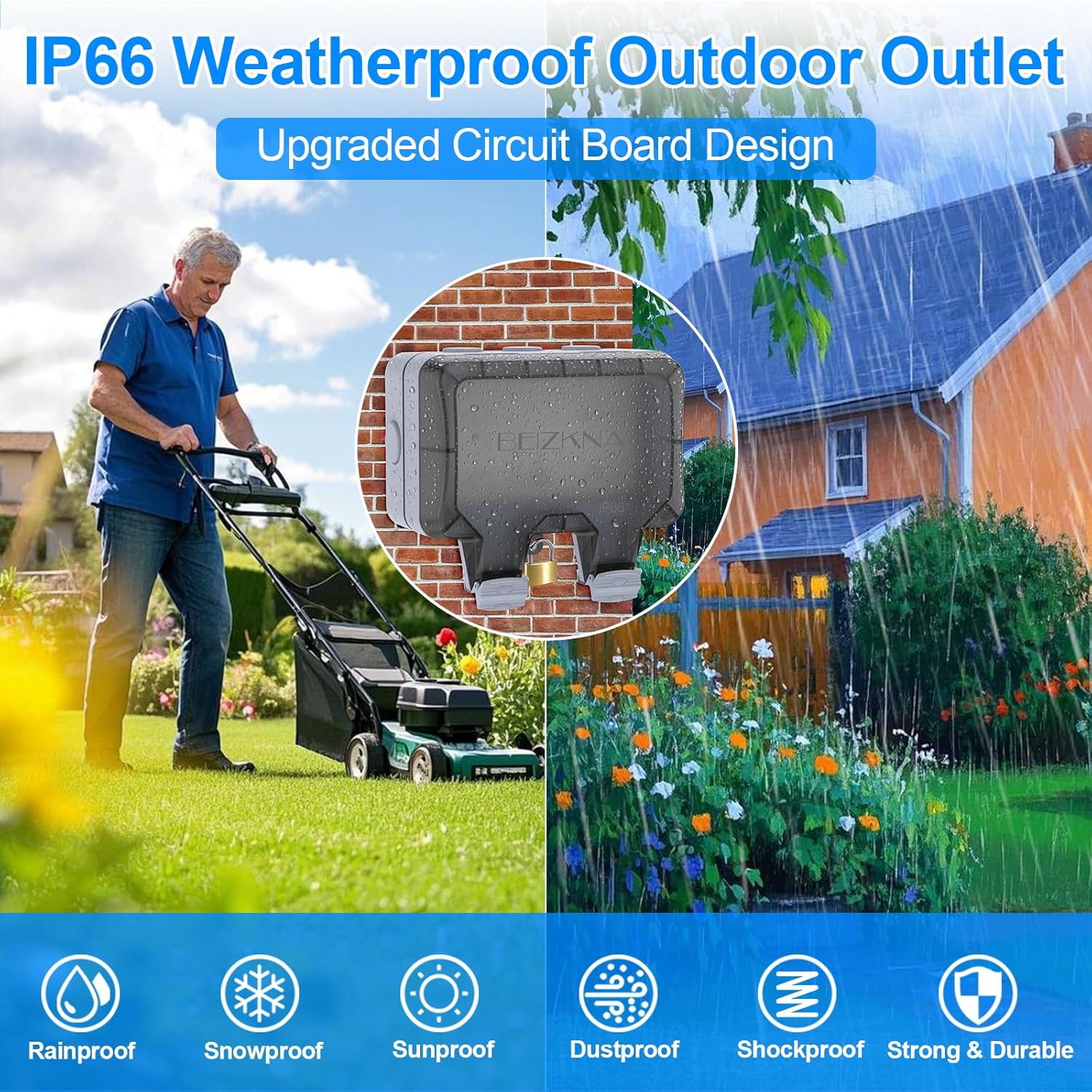 IP66 Waterproof Outdoor Outlet - Outdoor Lighting No Outlet avaliação e preço