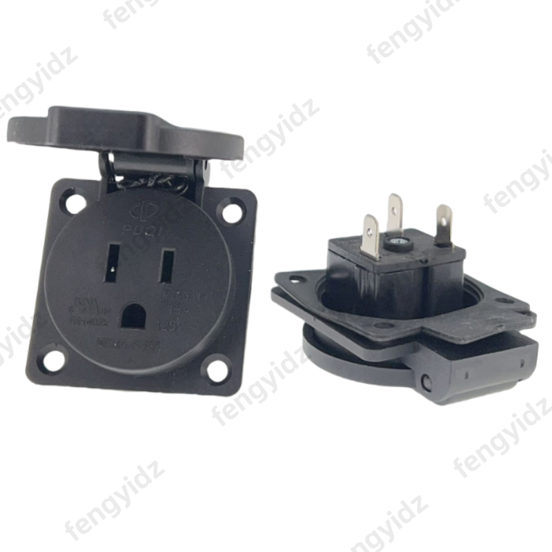 Black 125V 15A 20A IP44 CE Ame - Outdoor Lighting No Outlet avaliação e preço