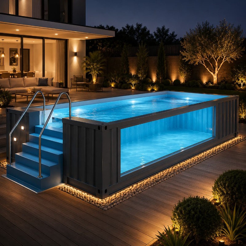 Container Pool Shipping Contai - Outdoor Lighting No Outlet avaliação e preço