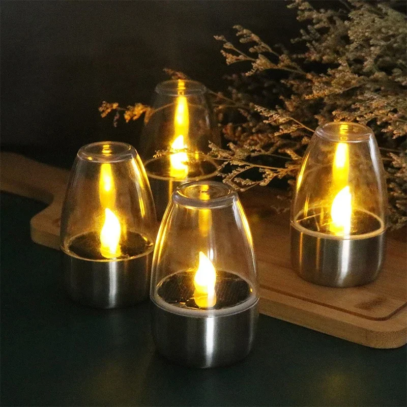 LED Solar Candles Light Flamel - Outdoor Lighting Under Pergola avaliação e preço