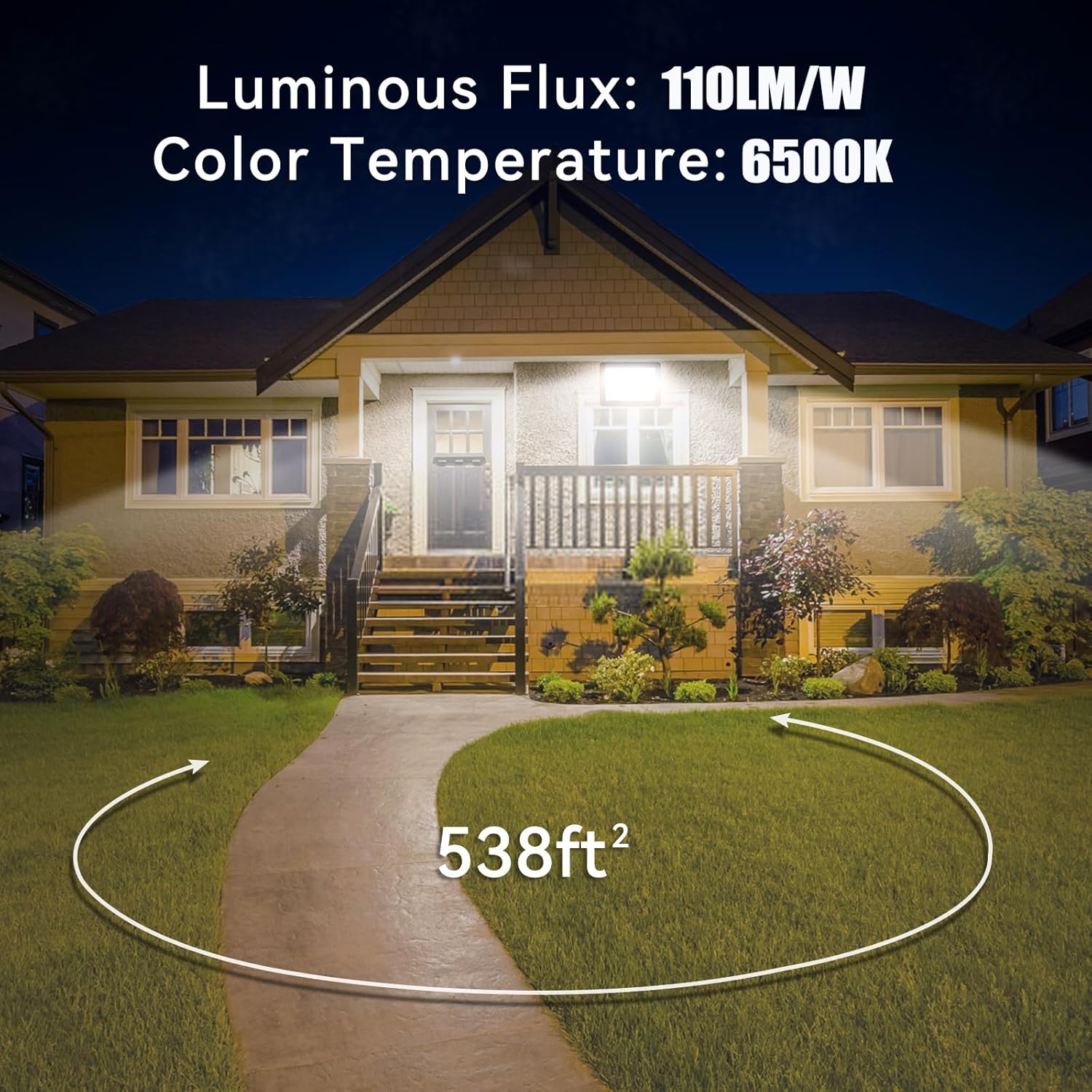100W LED Flood Light, 11000lm  - Outdoor Lighting Waterproof avaliação e preço