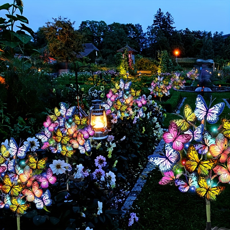 Solar LED Butterfly Garden Lig - Photocell Outdoor Lighting avaliação e preço
