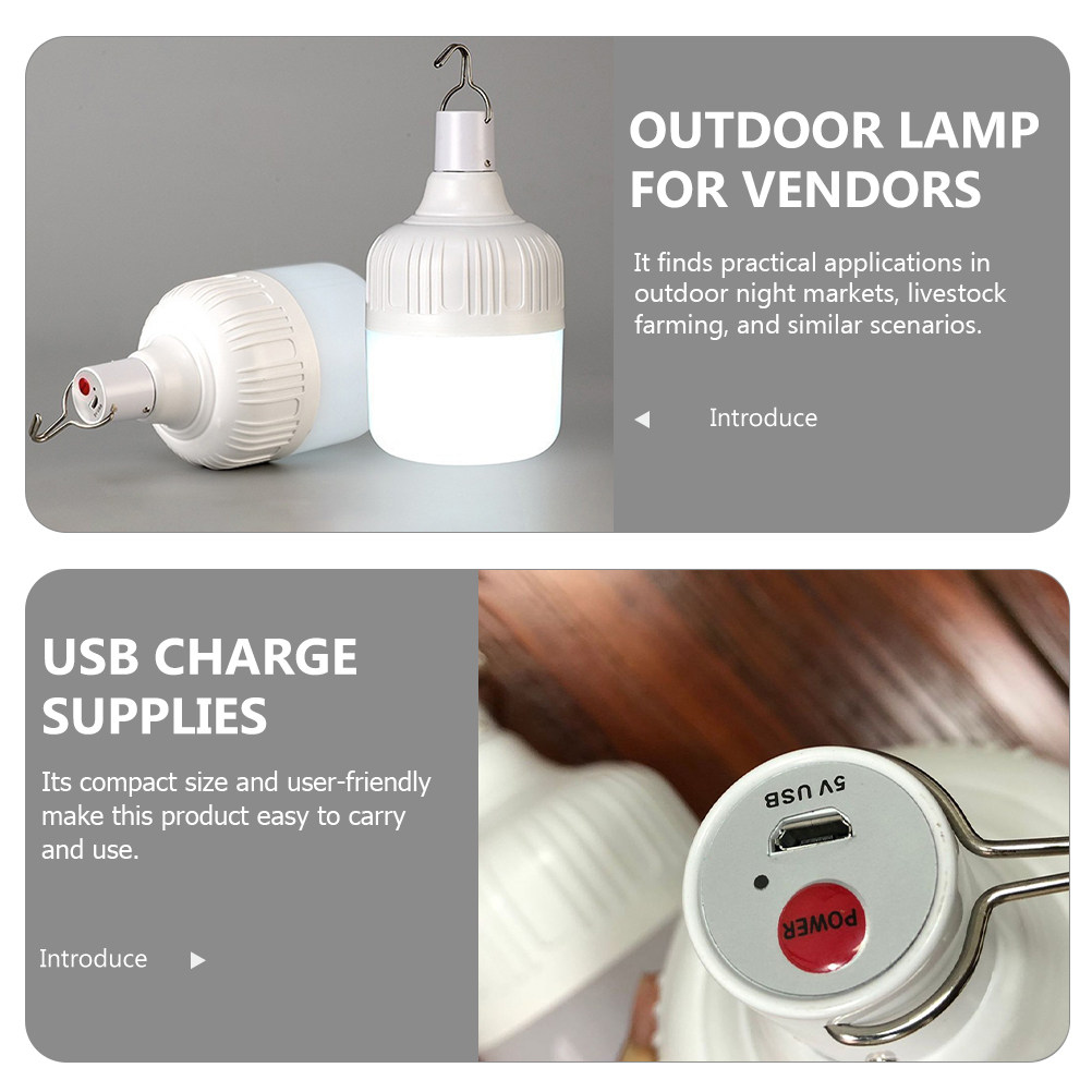 1 Set Of Usb Charge Bulb Recha - Outdoor Lighting Vendors avaliação e preço