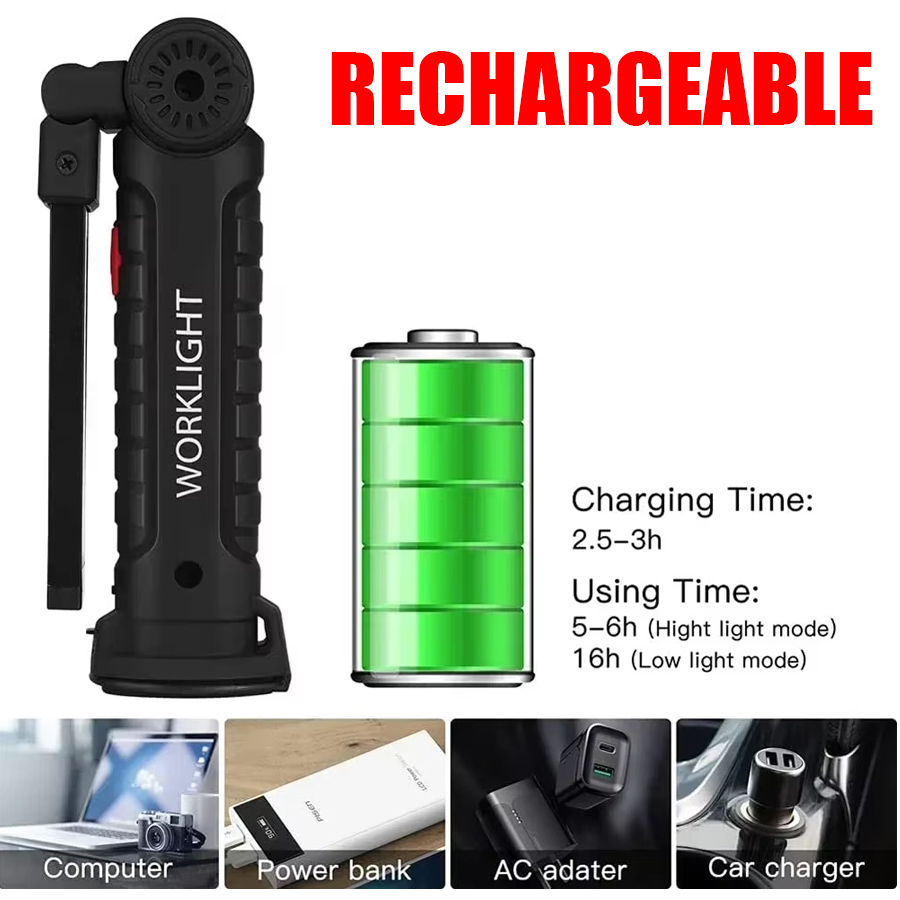Portable LED Flashlight with M - Outdoor Lighting Types avaliação e preço