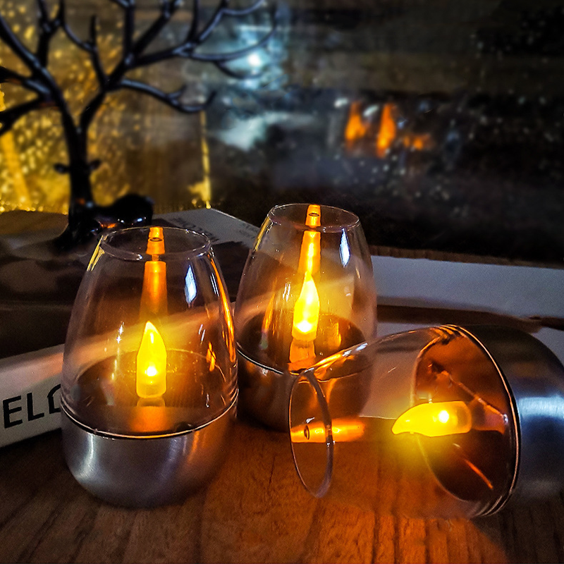 Solar Powered Flameless Candle - Outdoor Lighting Under Pergola avaliação e preço