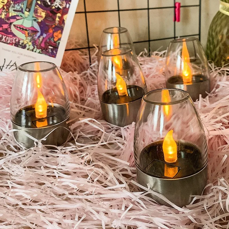 Solar Powered Flameless Candle - Outdoor Lighting Under Pergola avaliação e preço