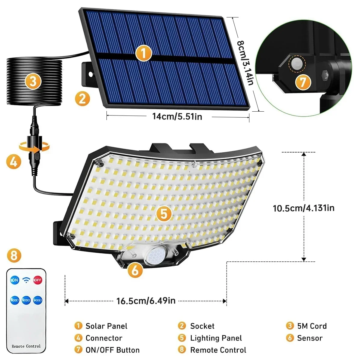 234LED Solar Outdoor Lights Mo - Outdoor Lighting Waterproof avaliação e preço