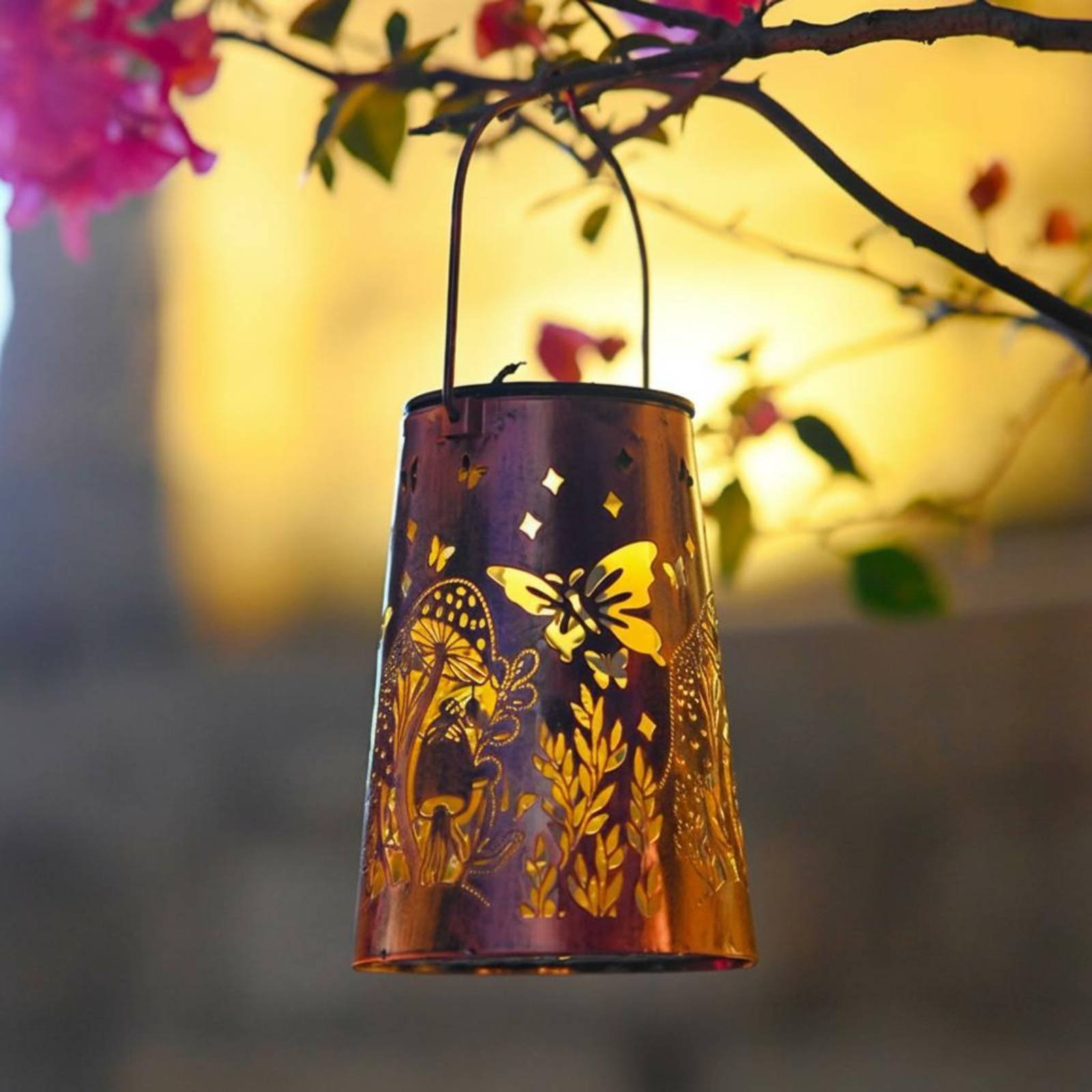 Floral Garden Lantern Pattern  - Outdoor Lighting Decoration avaliação e preço