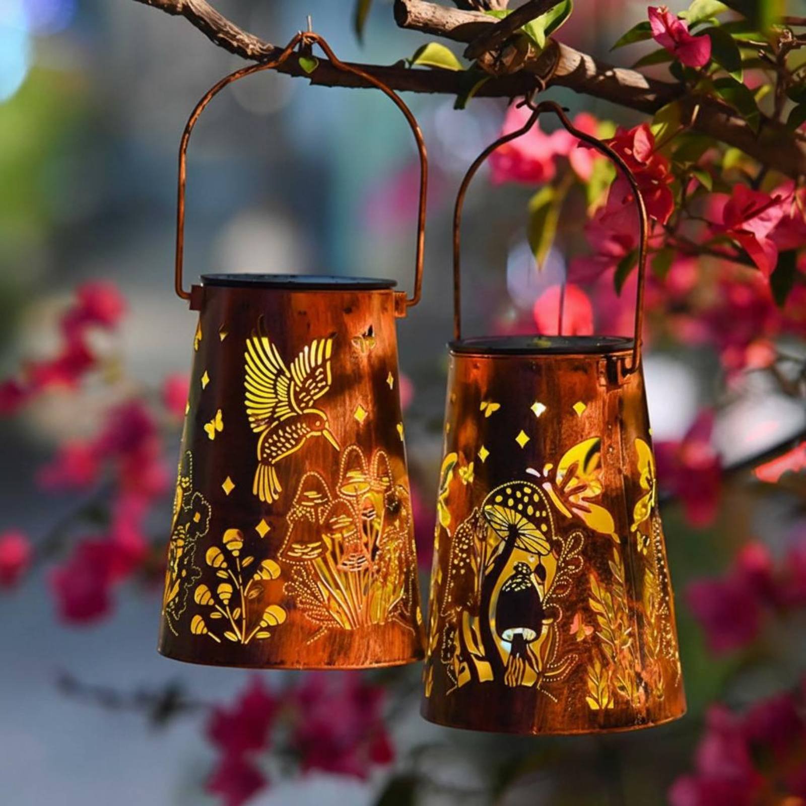 Floral Garden Lantern Pattern  - Outdoor Lighting Decoration avaliação e preço