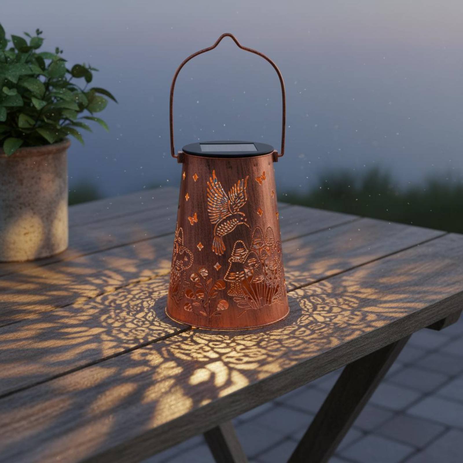 Floral Garden Lantern Pattern  - Outdoor Lighting Decoration avaliação e preço