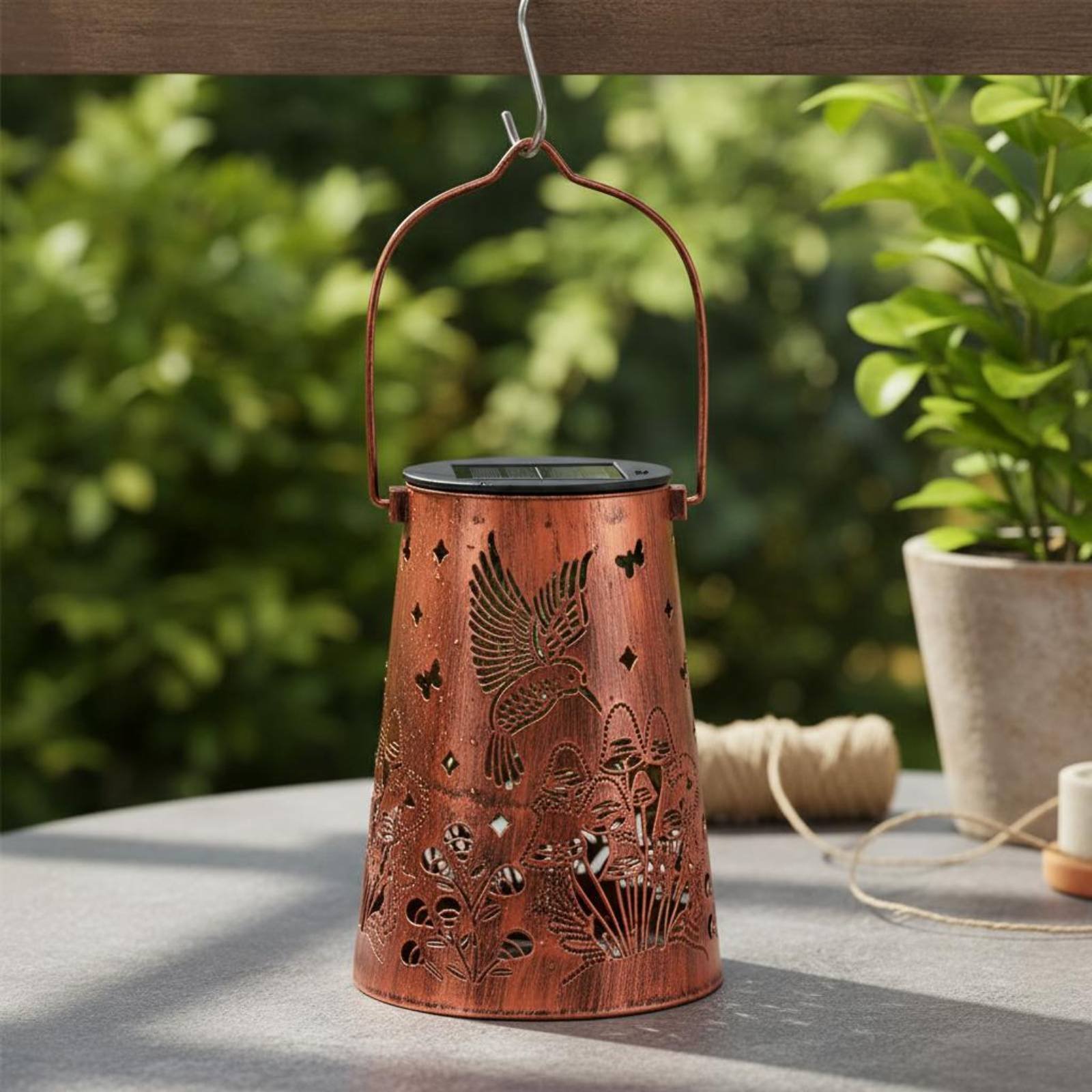 Floral Garden Lantern Pattern  - Outdoor Lighting Decoration avaliação e preço