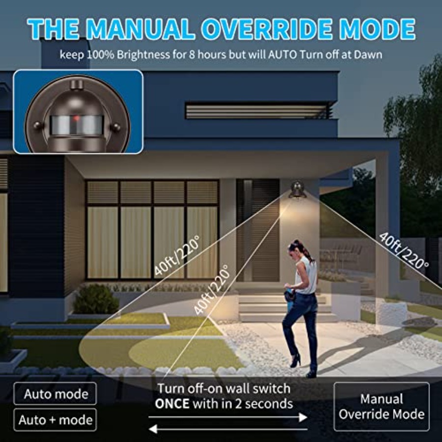 2 Pack Motion Sensor Outdoor L - Outdoor Lighting Lanterns avaliação e preço