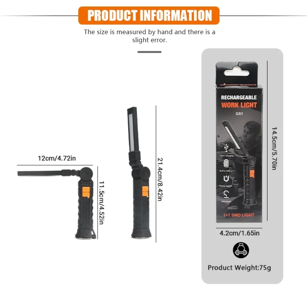 Portable COB LED Flashlight US - Outdoor Lighting Types avaliação e preço