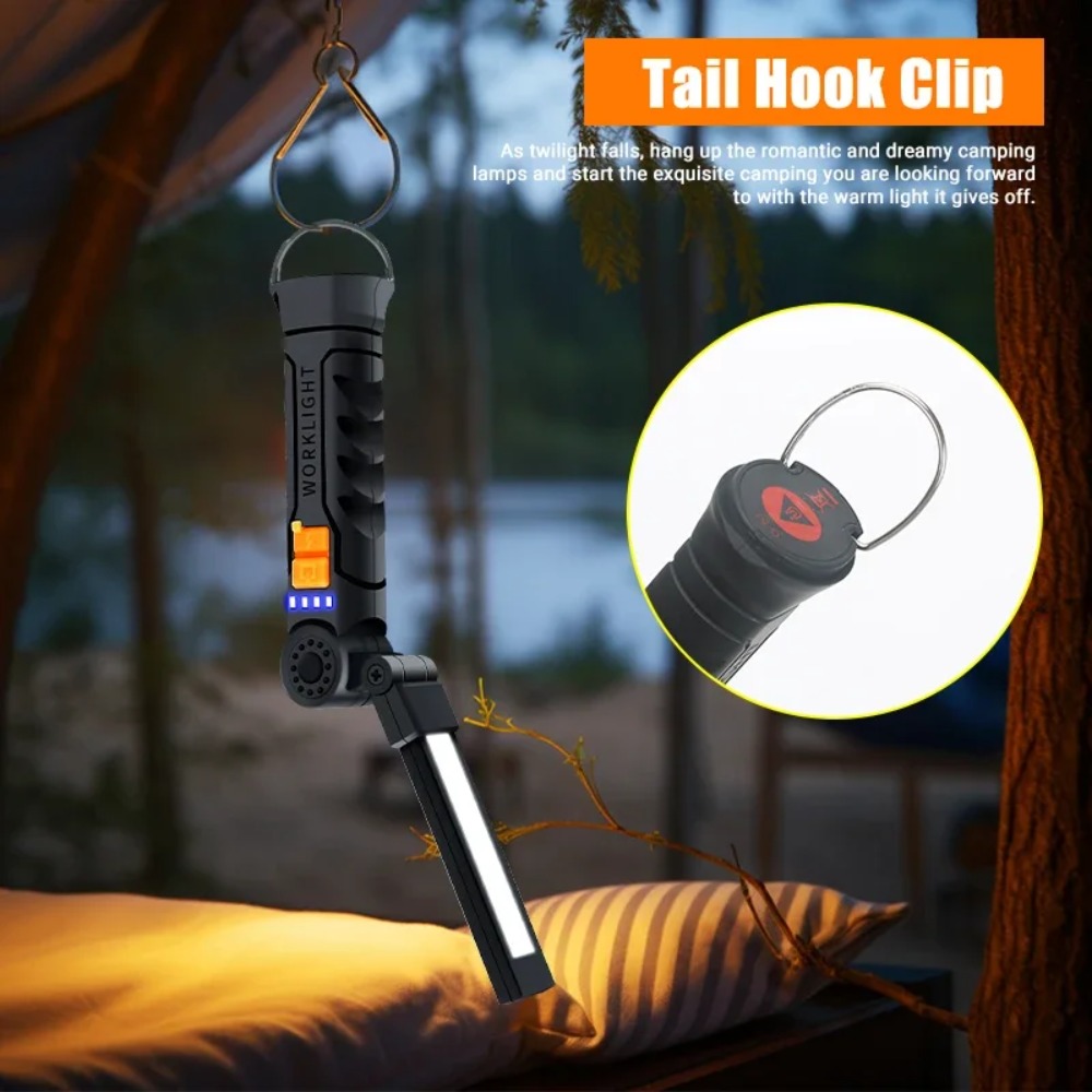 Portable COB LED Flashlight US - Outdoor Lighting Types avaliação e preço