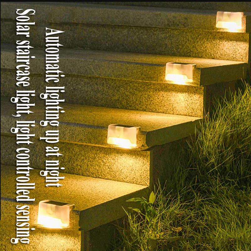 4PCS Solar Deck Light Outdoor  - Photocell Outdoor Lighting avaliação e preço