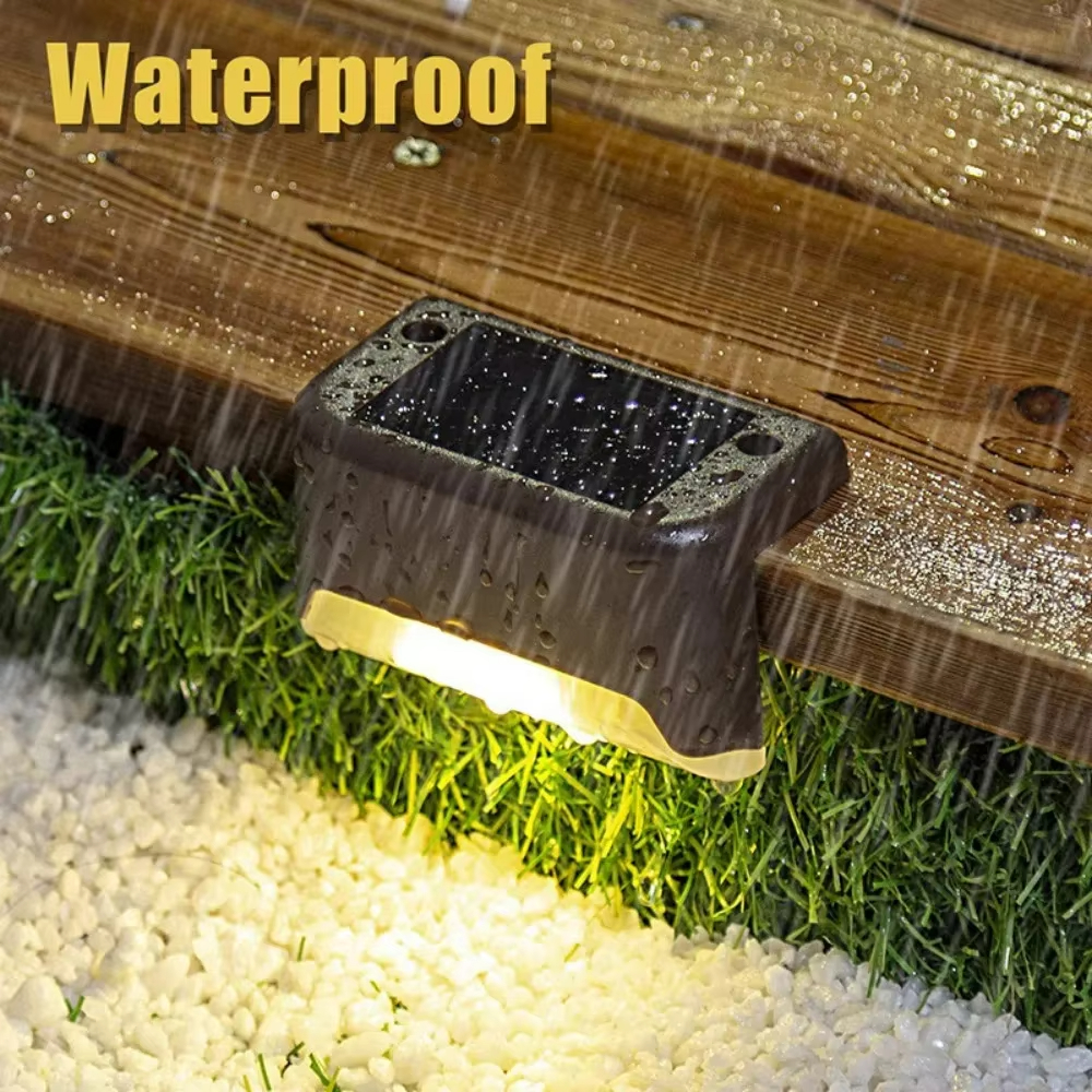 4PCS Solar Deck Light Outdoor  - Photocell Outdoor Lighting avaliação e preço