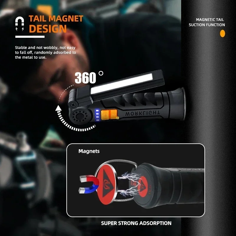 Portable COB LED Flashlight US - Outdoor Lighting Types avaliação e preço