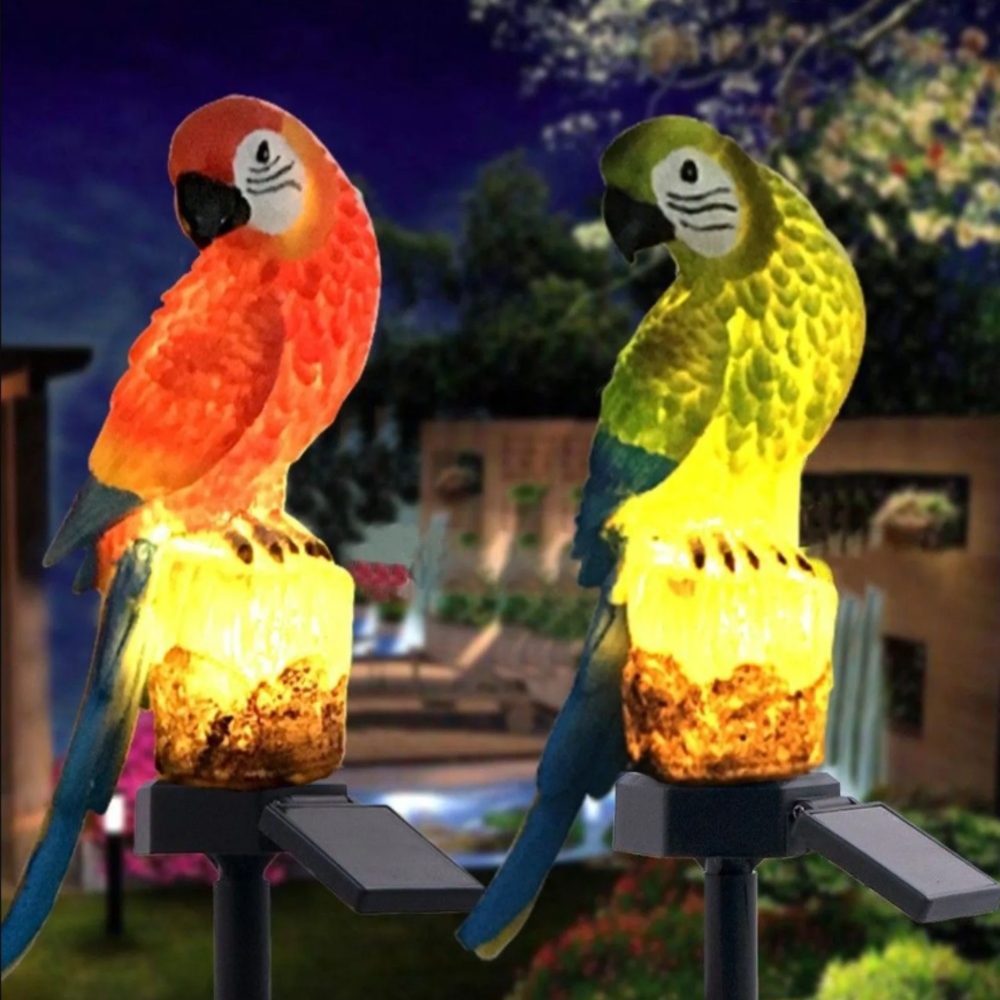 Solar Resin Parrot Decorative  - Outdoor Lighting Under Pergola avaliação e preço