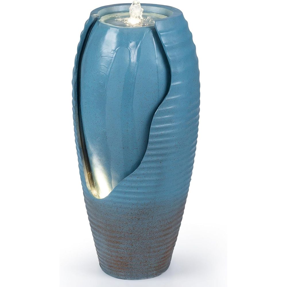 Vintage Blue Cracked Jar Outdo - Outdoor Lighting Vintage avaliação e preço