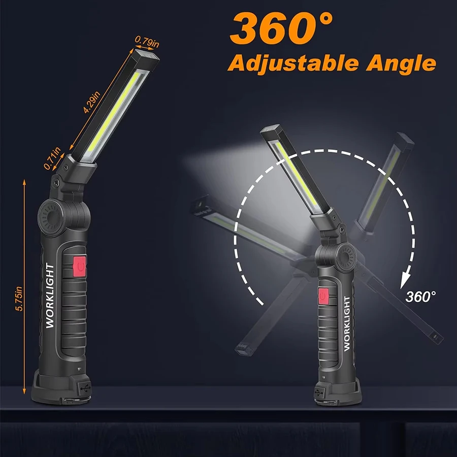 Rechargeable Magnetic Work Lig - Outdoor Lighting Hooks avaliação e preço