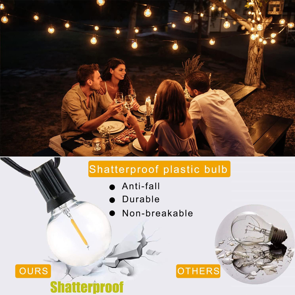 Outdoor G40 Patio String Light - Lighting Wedding Outdoor avaliação e preço