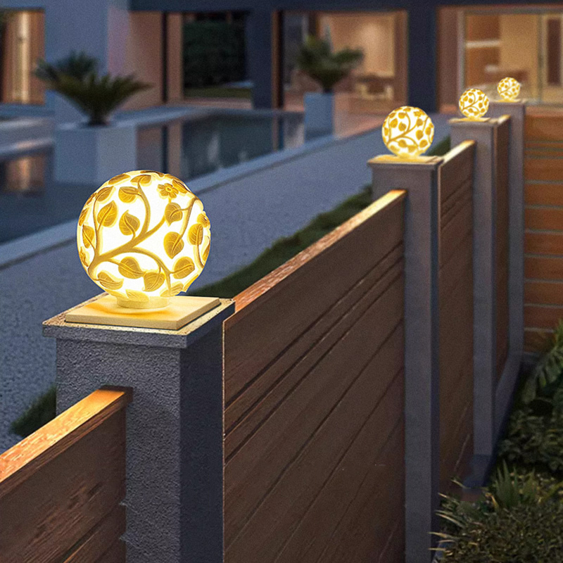 Outdoor column lights solar LE - Outdoor Lighting Decoration avaliação e preço