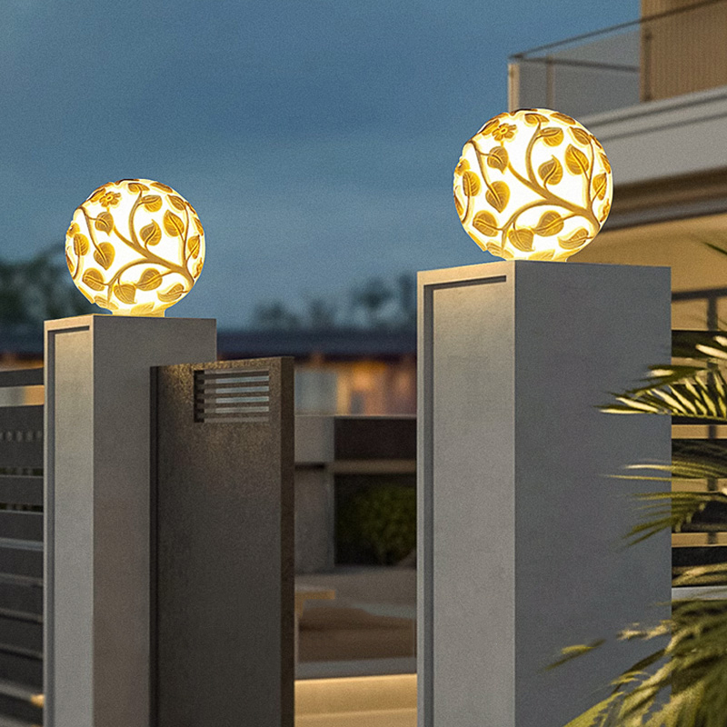 Outdoor column lights solar LE - Outdoor Lighting Decoration avaliação e preço