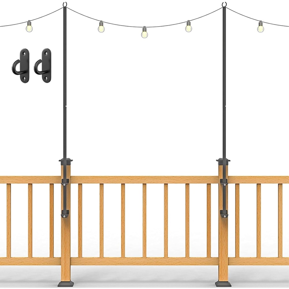 2 pack string light poles - st - Outdoor Lighting Hooks avaliação e preço