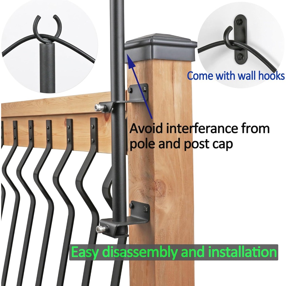 2 pack string light poles - st - Outdoor Lighting Hooks avaliação e preço