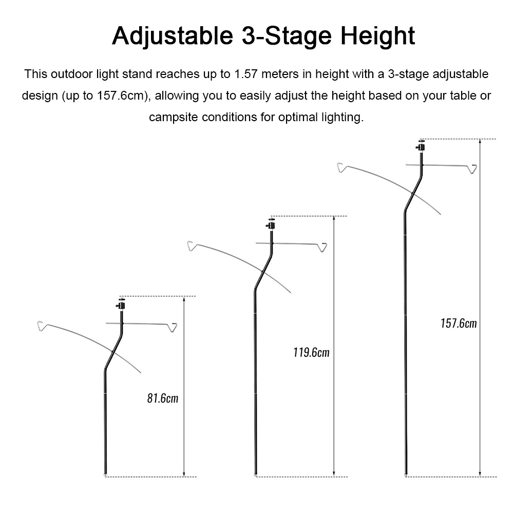Outdoor Camping Light Stand La - Outdoor Lighting Vendors avaliação e preço