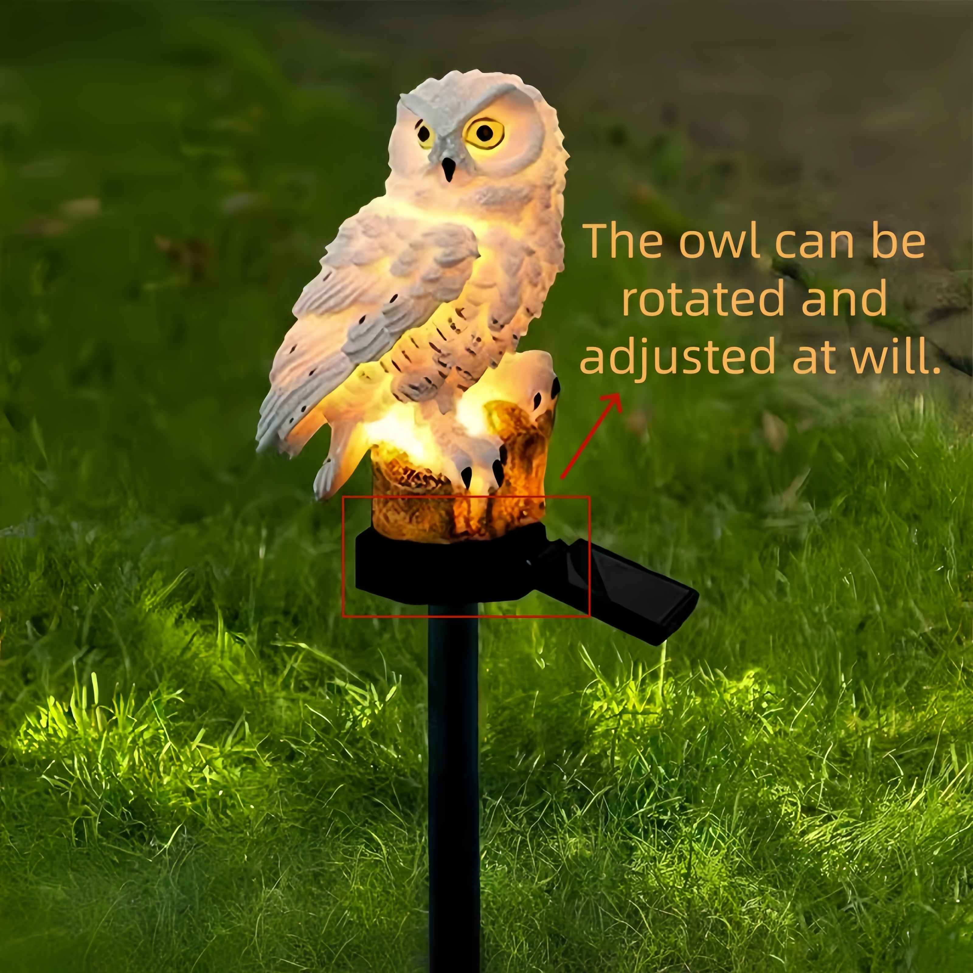 Solar Owl Garden Stake Light O - Photocell Outdoor Lighting avaliação e preço