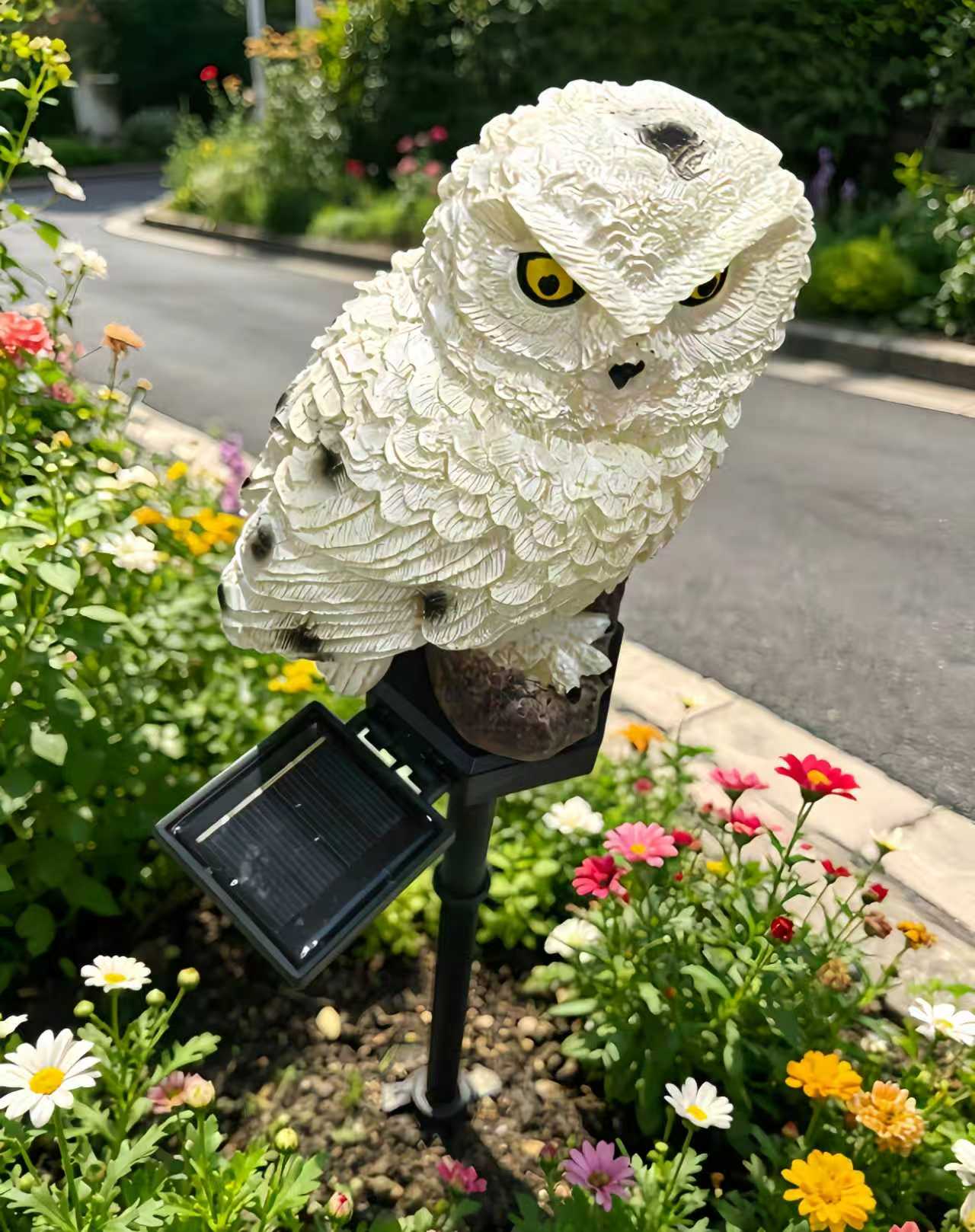 Solar Owl Garden Stake Light O - Photocell Outdoor Lighting avaliação e preço