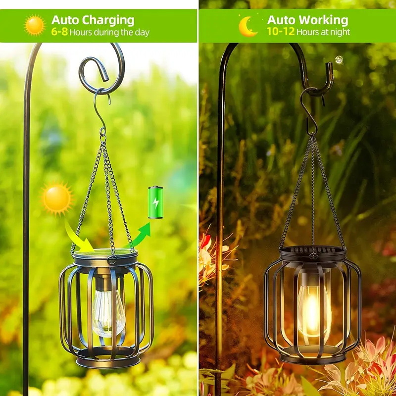 Solar Wrought Iron Lights Vint - Outdoor Lighting Vintage avaliação e preço