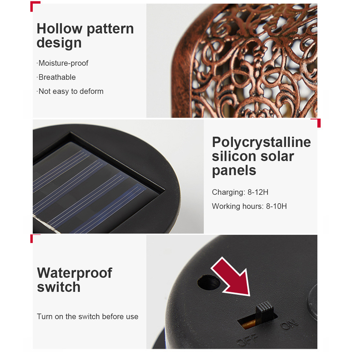 Solar Lanterns Outdoor Waterpr - Outdoor Lighting Vintage avaliação e preço
