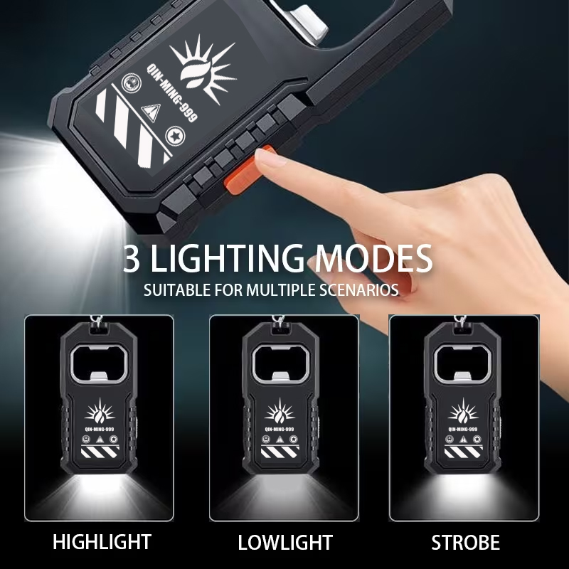 2Pcs Portable LED COB Keychain - Outdoor Lighting Lanterns avaliação e preço