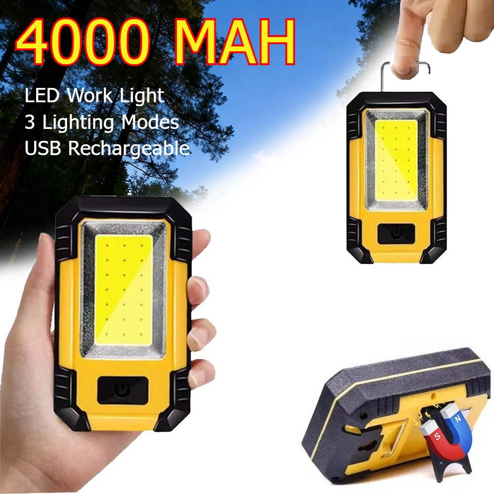 Rechargeable 4000MaH Work Ligh - Outdoor Lighting Hooks avaliação e preço